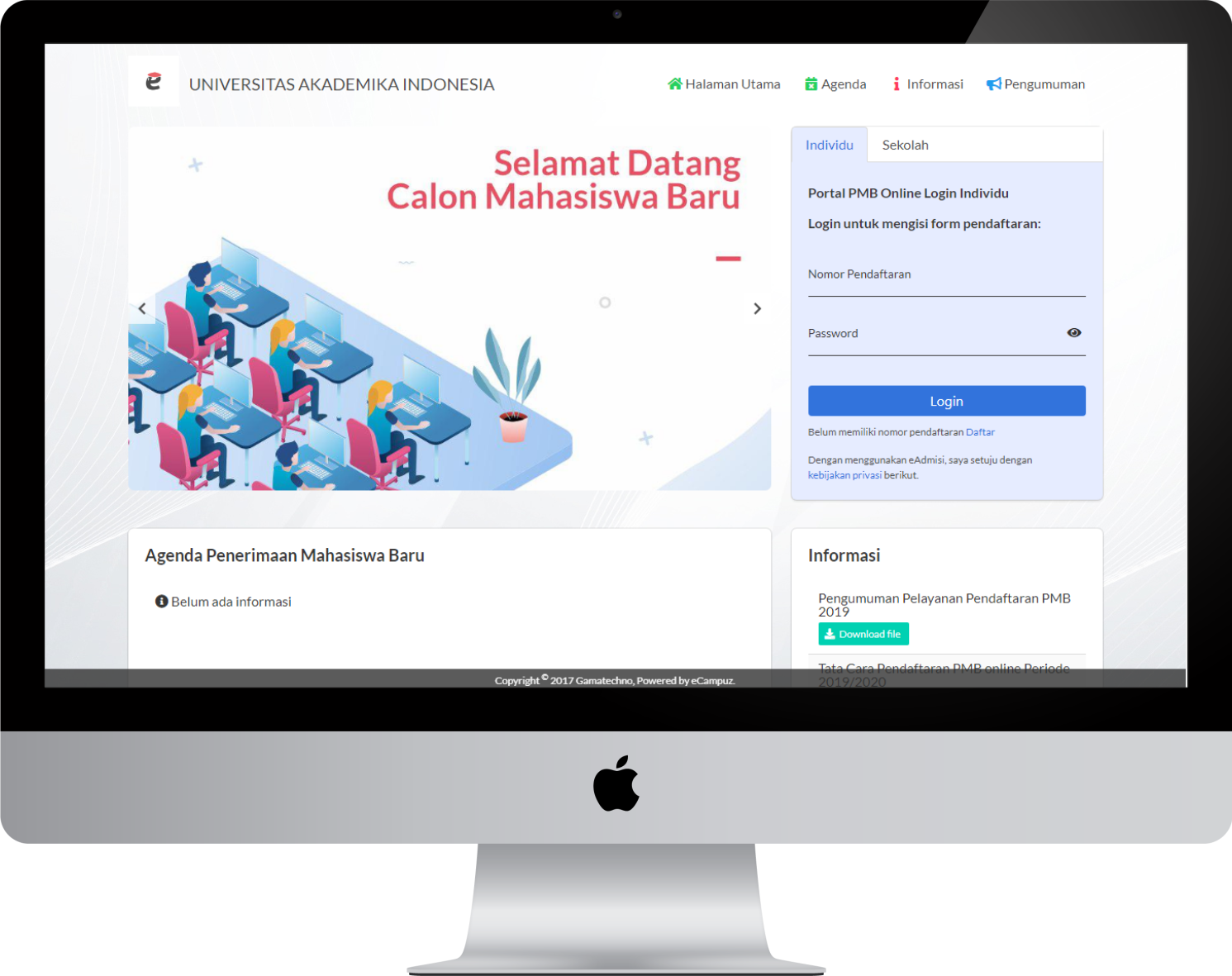 eAdmisi Sistem Informasi Penerimaan Mahasiswa