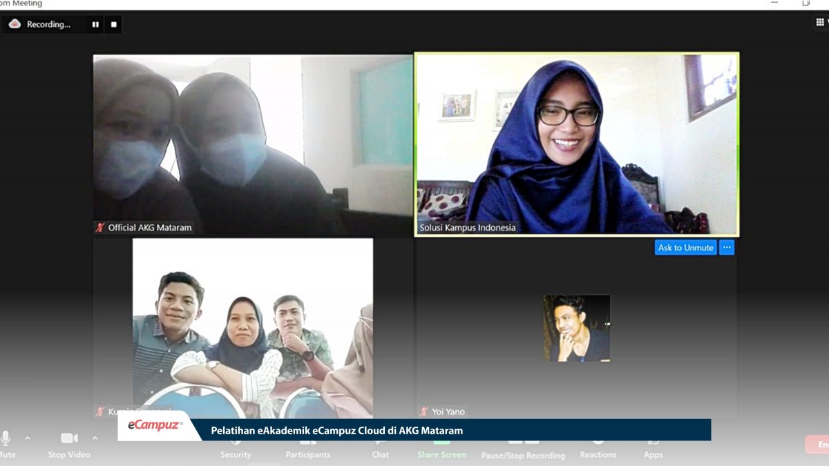 Pelatihan eAkademik eCampuz Cloud di AKG Mataram
