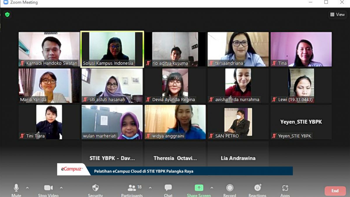 Pelatihan eCampuz Cloud di STIE YBPK Palangka Raya