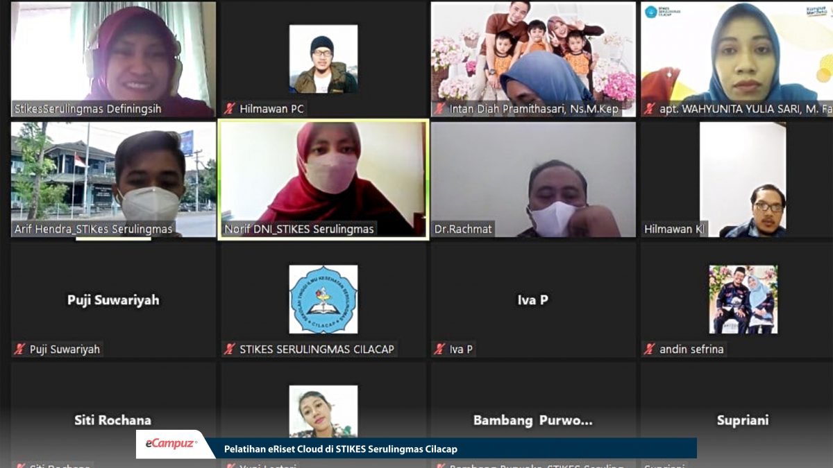 Pelatihan eRiset Cloud di STIKES Serulingmas Cilacap