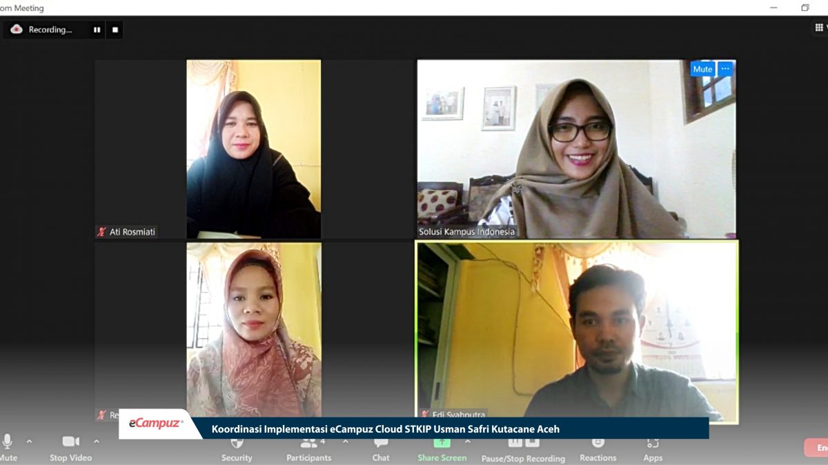 Koordinasi Implementasi eCampuz Cloud STKIP Usman Safri Kutacane Aceh