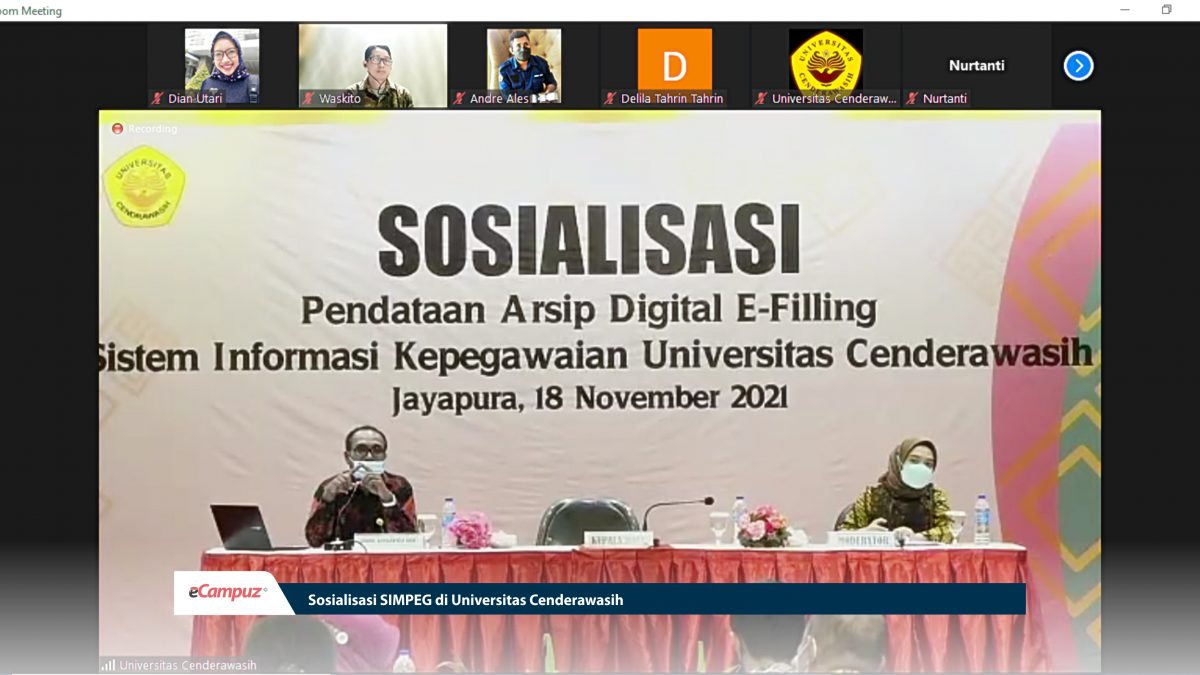 Sosialisasi SIMPEG di Universitas Cenderawasih