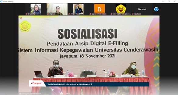 Sosialisasi SIMPEG di Universitas Cenderawasih