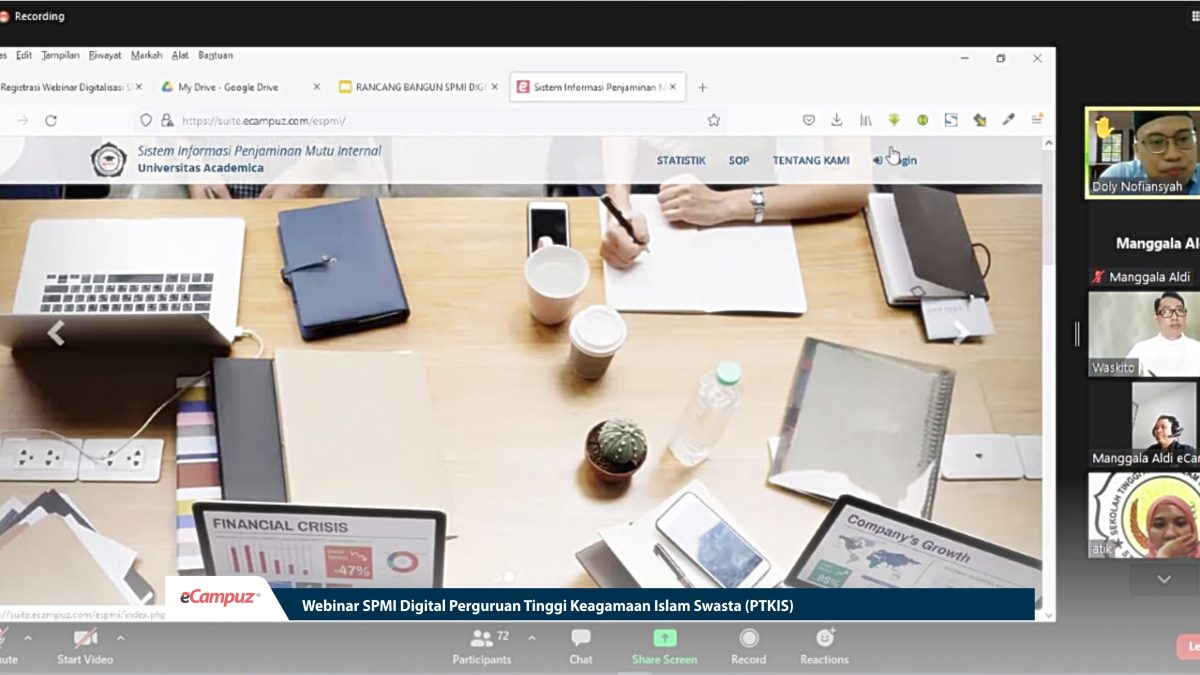 Webinar SPMI Digital Perguruan Tinggi Keagamaan Islam Swasta (PTKIS)