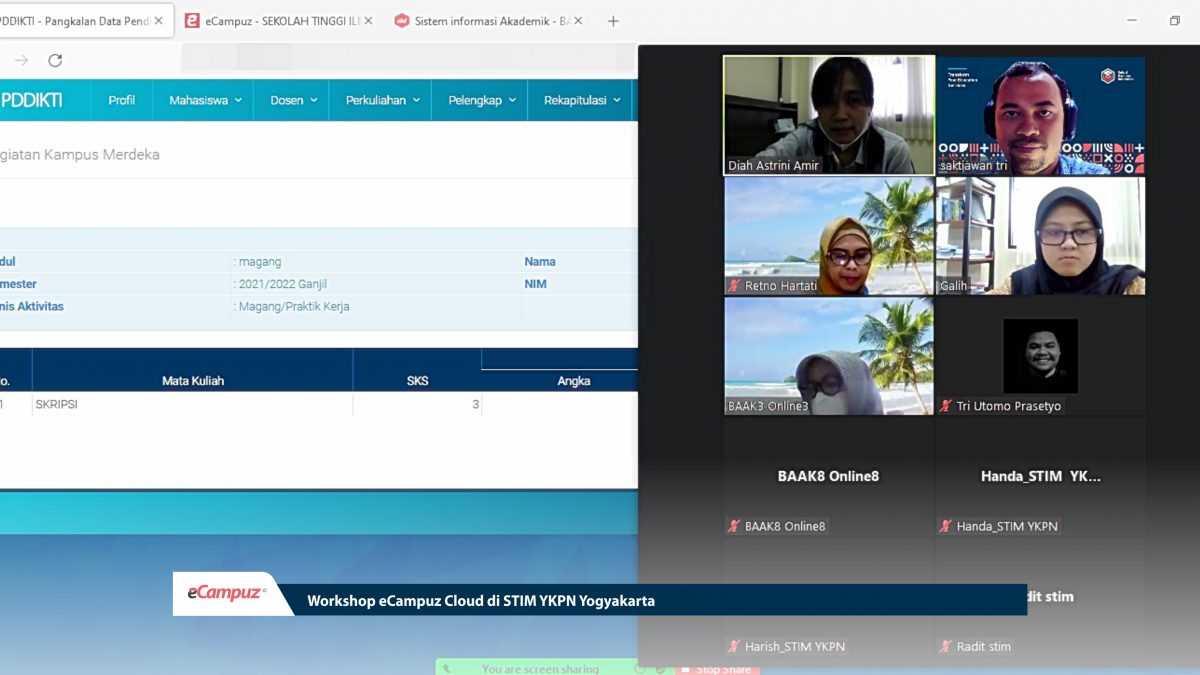 Workshop eCampuz Cloud di STIM YKPN Yogyakarta