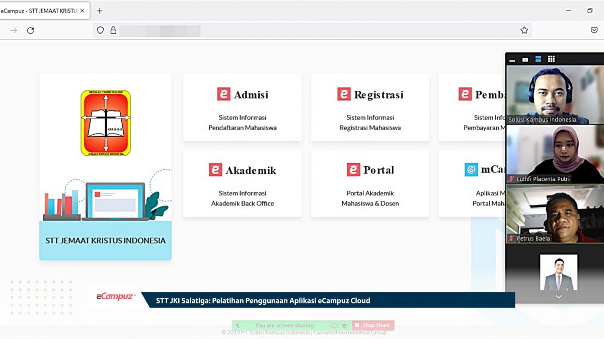 STT JKI Salatiga: Pelatihan Penggunaan Aplikasi eCampuz Cloud