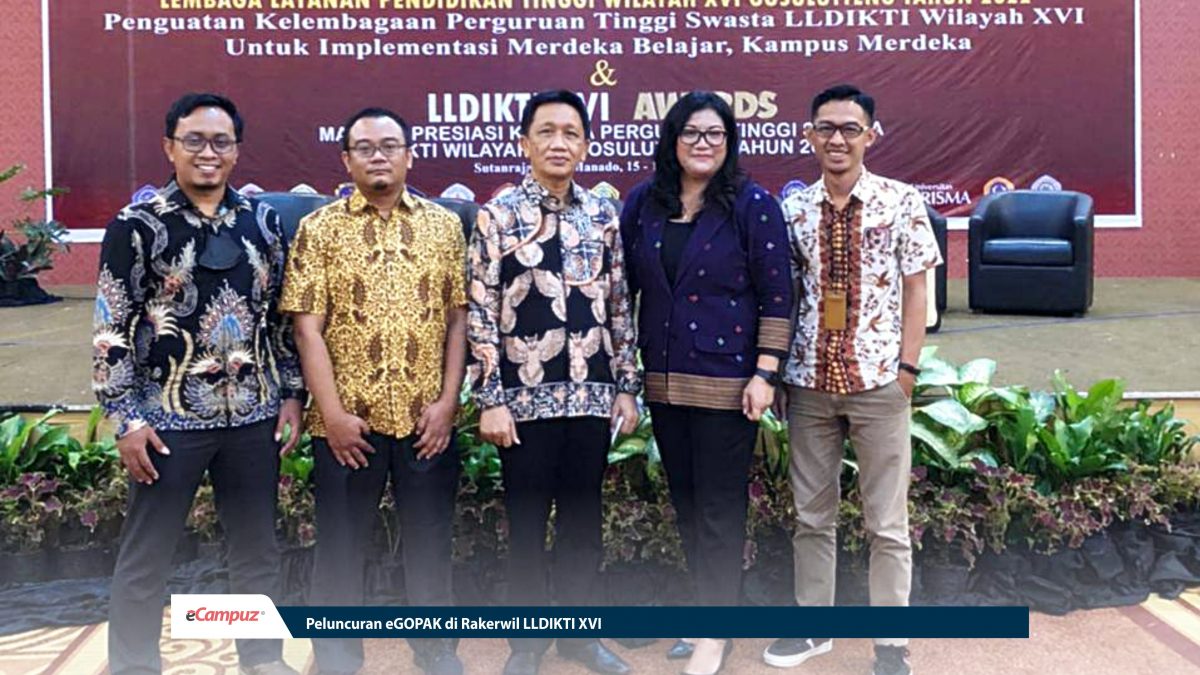 Peluncuran eGOPAK di Rakerwil LLDIKTI XVI