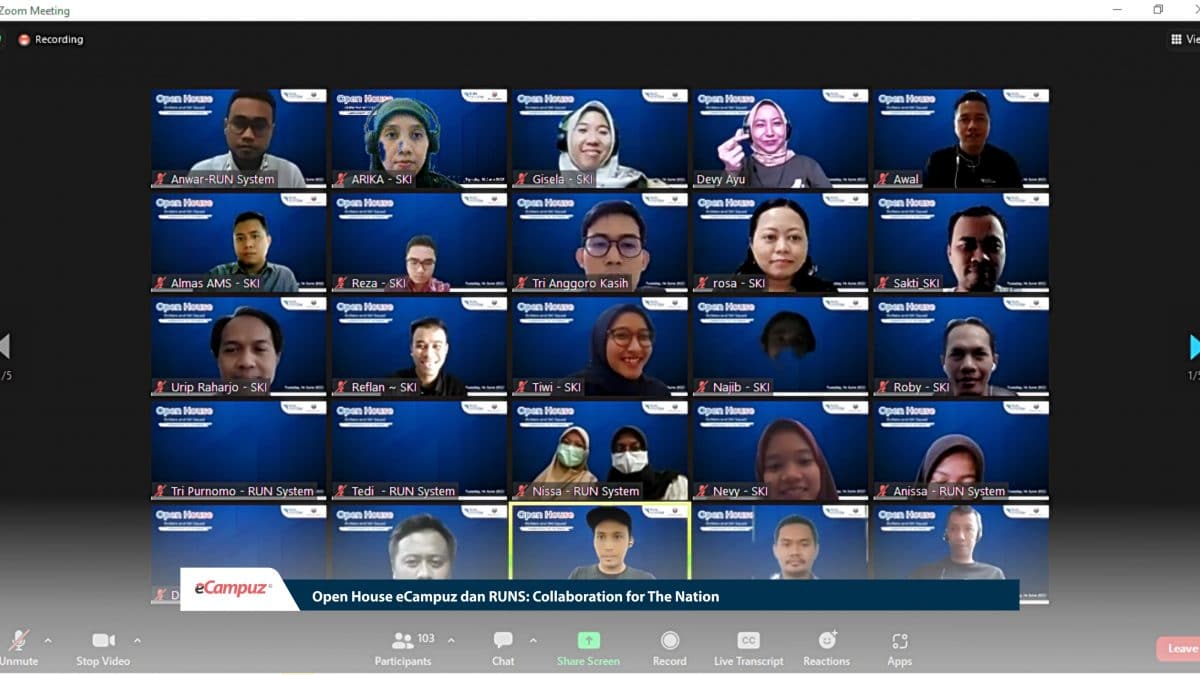 Open House eCampuz dan RUNS: Collaboration for The Nation