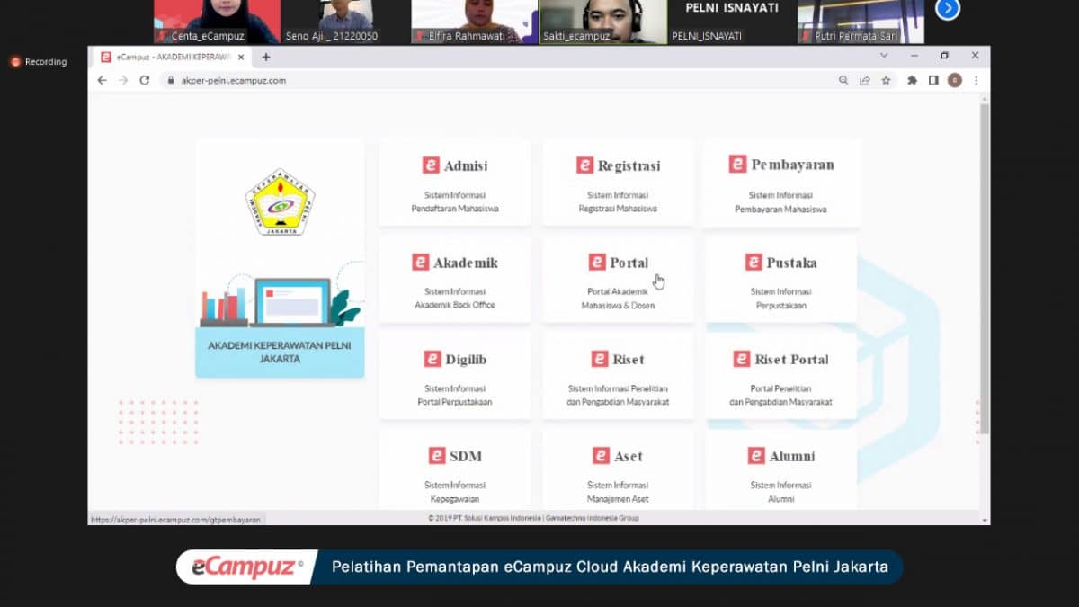 Pelatihan Pemantapan eAkademik, eRiset, dan eSDM Akademi Keperawatan Pelni Jakarta