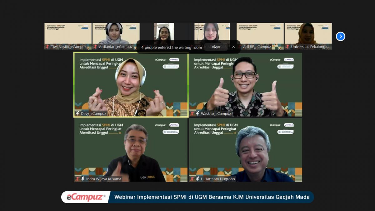 eCampuz Selenggarakan Webinar Implementasi SPMI di UGM Bersama KJM Universitas Gadjah Mada