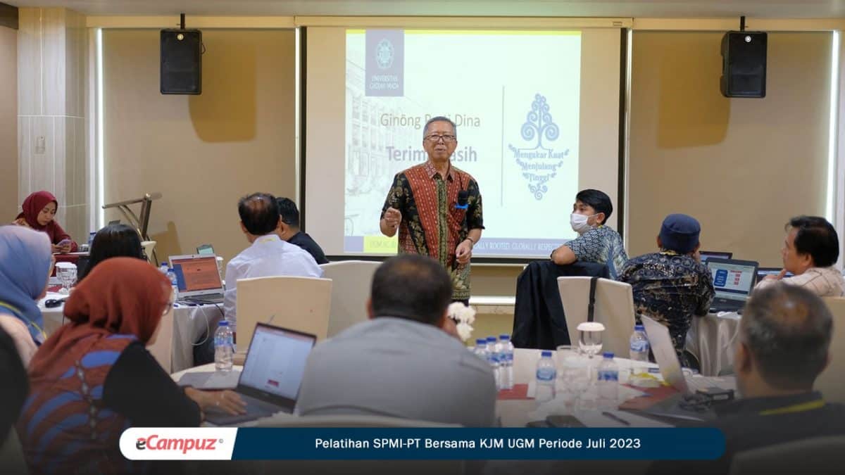 Pelatihan SPMI Bersama Satuan Penjaminan Mutu dan Reputasi Universitas UGM Periode Juli 2023