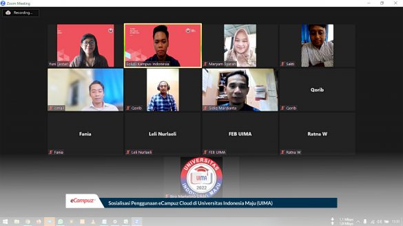 Sosialisasi Penggunaan eCampuz Cloud di Universitas Indonesia Maju (UIMA)