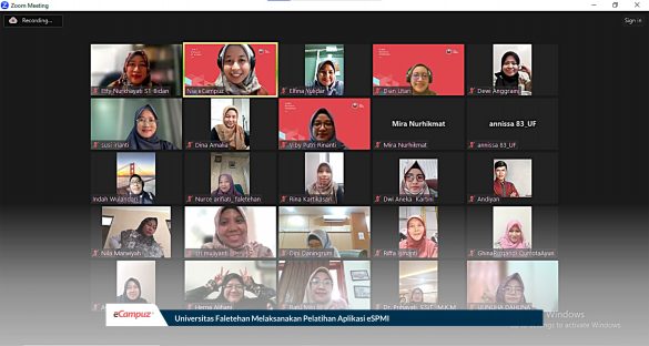 Universitas Faletehan Melaksanakan Pelatihan Aplikasi eSPMI