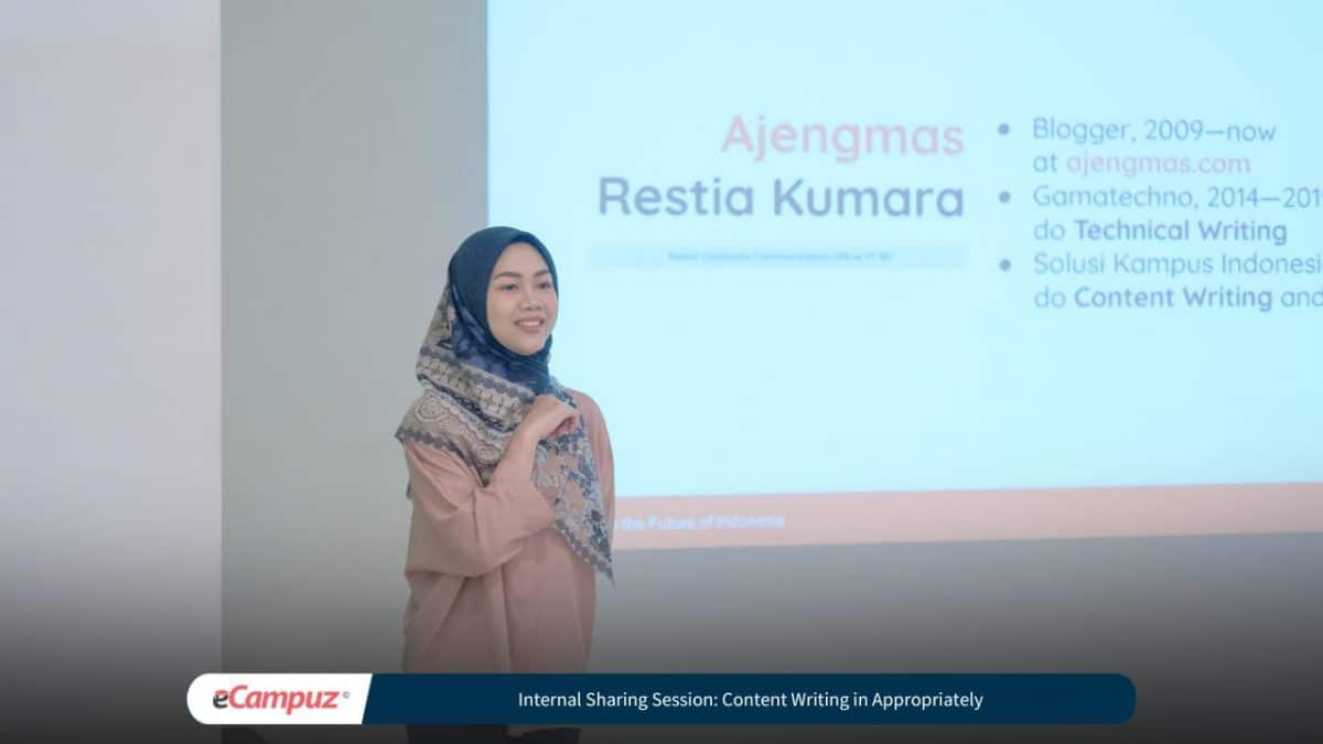 eCampuz Squad Mengikuti Internal Sharing Session: Content Writing in Appropriately