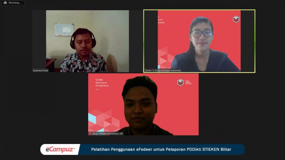 Pelatihan Penggunaan eFeeder untuk Pelaporan PDDikti STIE Kesuma Negara Blitar