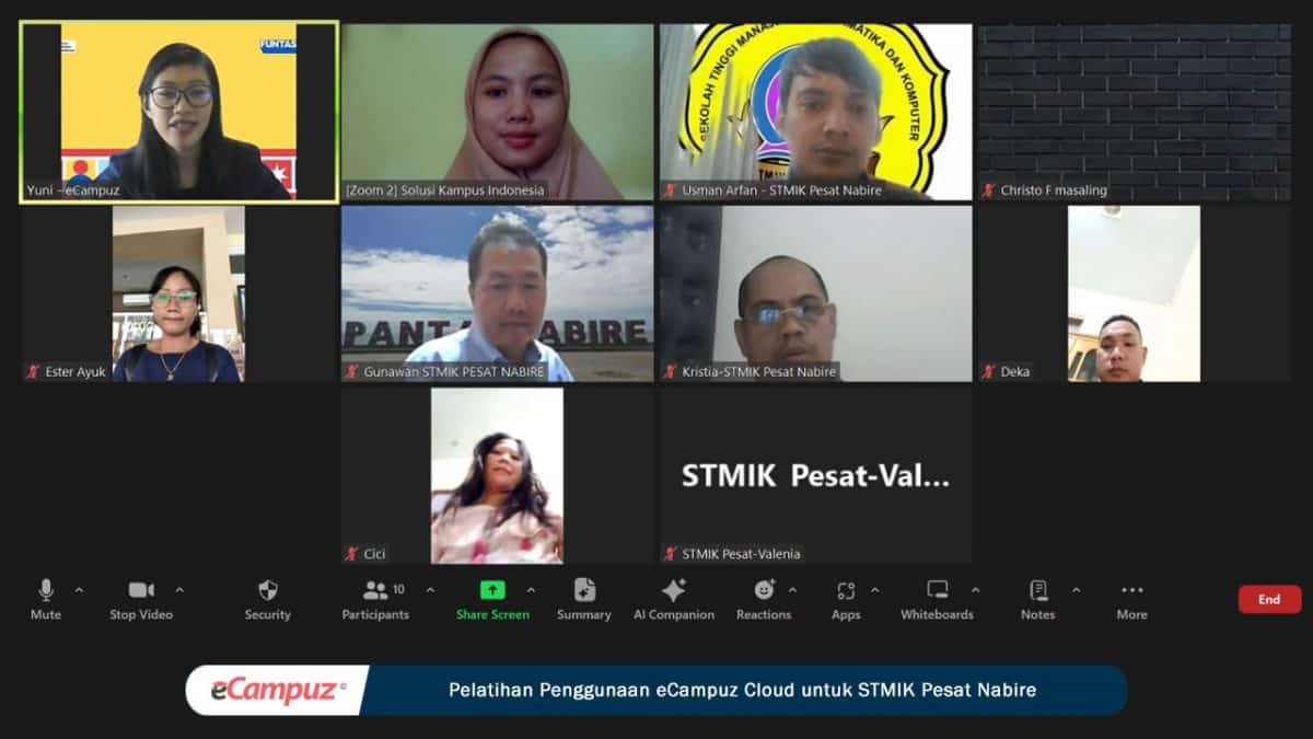 Pelatihan Penggunaan eCampuz Cloud untuk STMIK Pesat Nabire Sukses Digelar