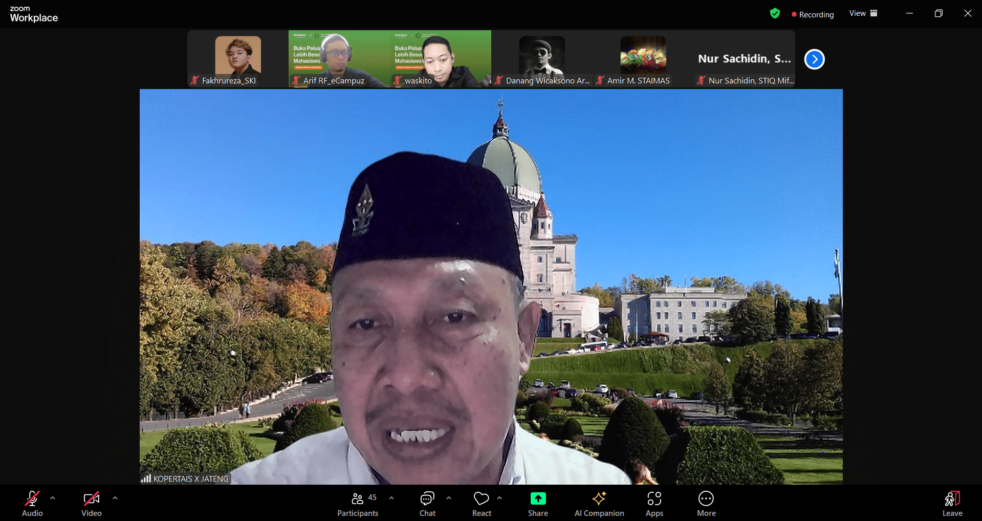 webinar kopertais mahasiswa baru