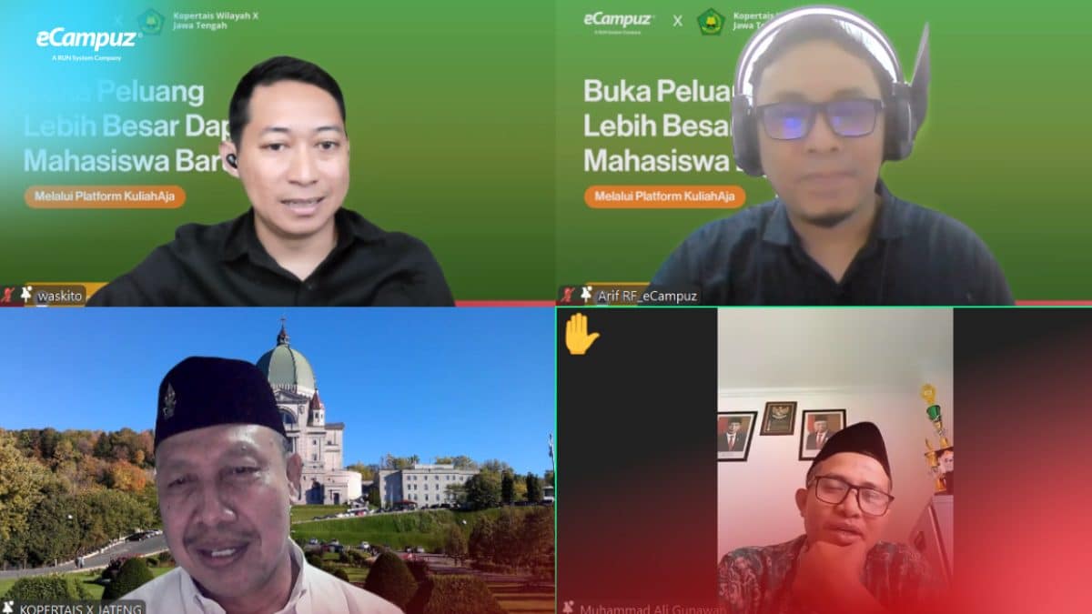 50 Pimpinan Perguruan Tinggi Kopertais X Jateng Ikuti Webinar Strategi Menarik Mahasiswa Baru